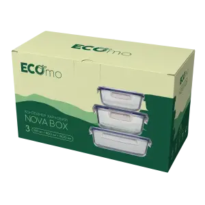 Набір контейнерів ECOmo Nova Box 510 мл, 800 мл, 1500 мл UA