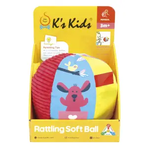 Брязкальце Ks Kids М'яч м'який (KA10805-OB) UA