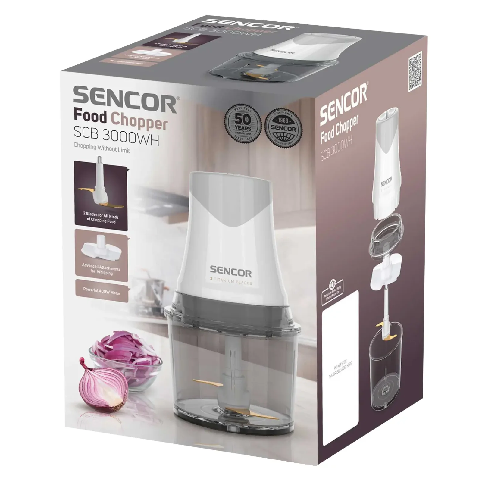 Подрібнювач Sencor SCB 3000WH UA
