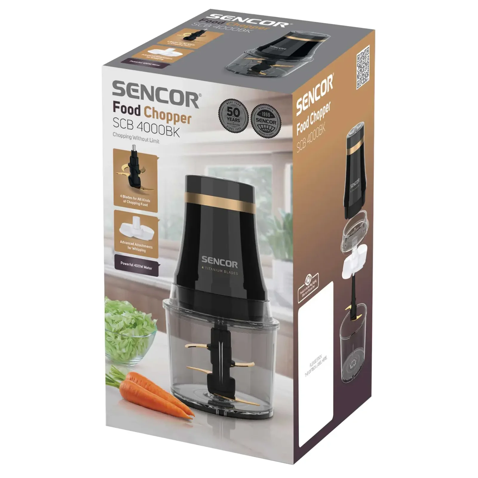 Измельчитель Sencor SCB 4000BK UA