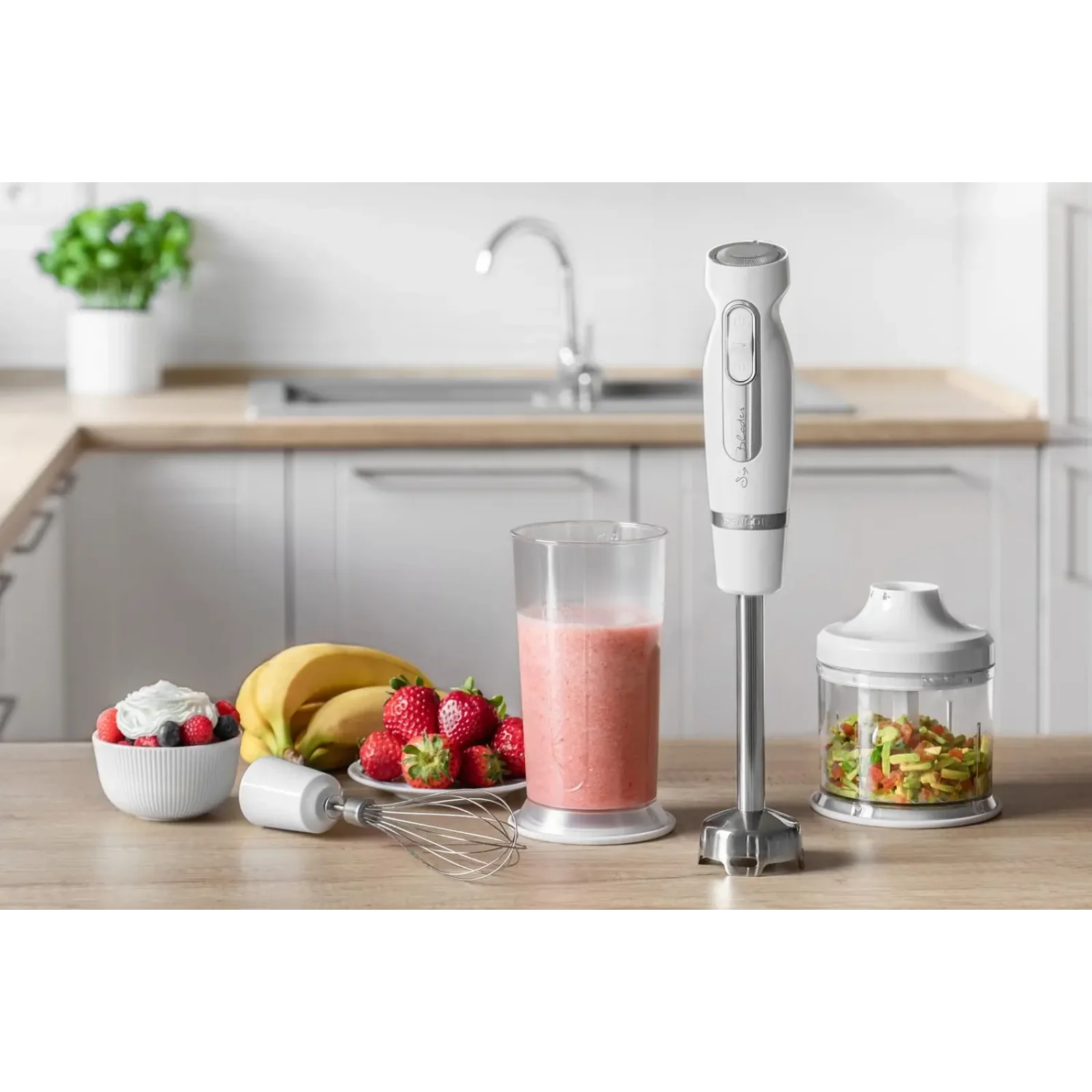 Занурювальний блендер Sencor SHB 4460WH-EUE3 UA