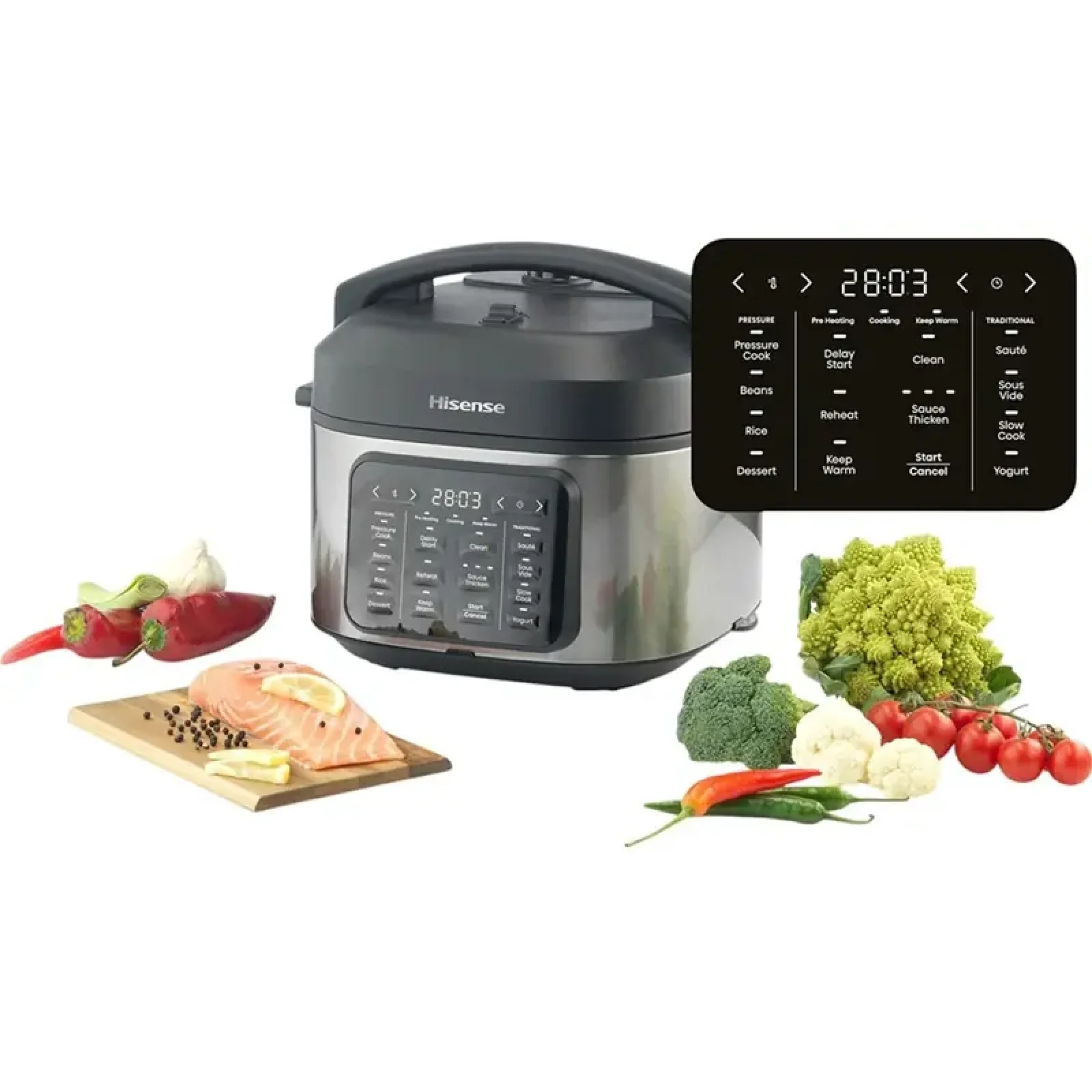 Мультиварка-скороварка Hisense HMC6SBK UA