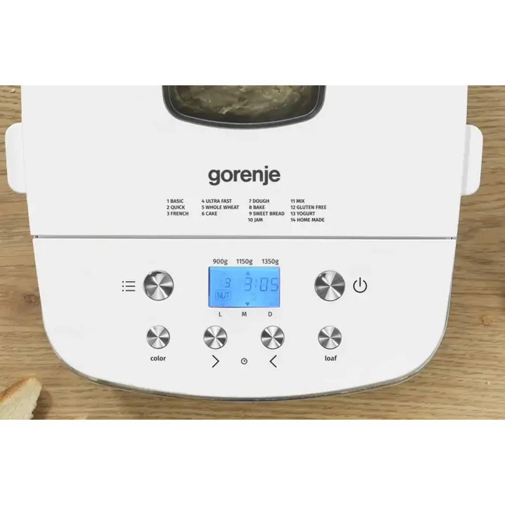 Хлібопіч GORENJE BM1350W (BM8001-GS) UA