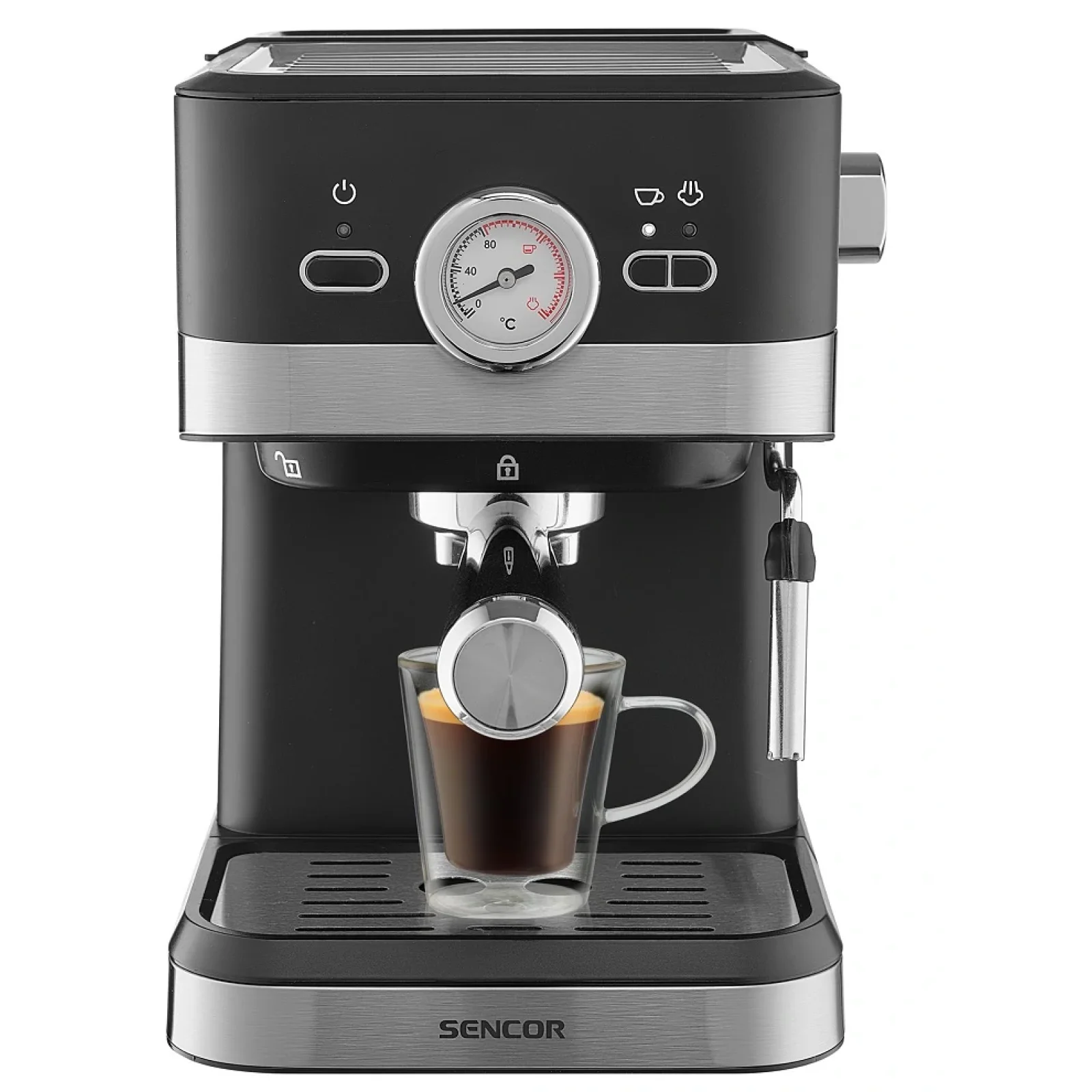 Кофеварка эспрессо Sencor SES 1721BK UA