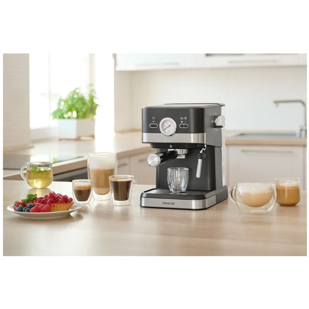 Кофеварка эспрессо Sencor SES 1721BK UA