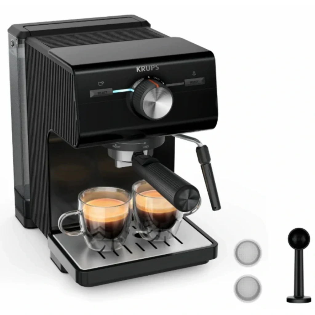 Кофеварка эспрессо Krups XP381810 OPIO BLK UA