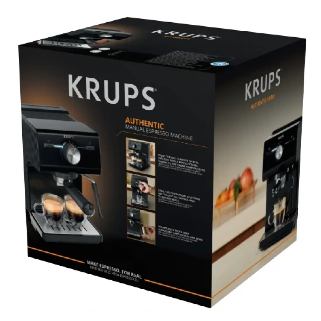 Кофеварка эспрессо Krups XP381810 OPIO BLK UA
