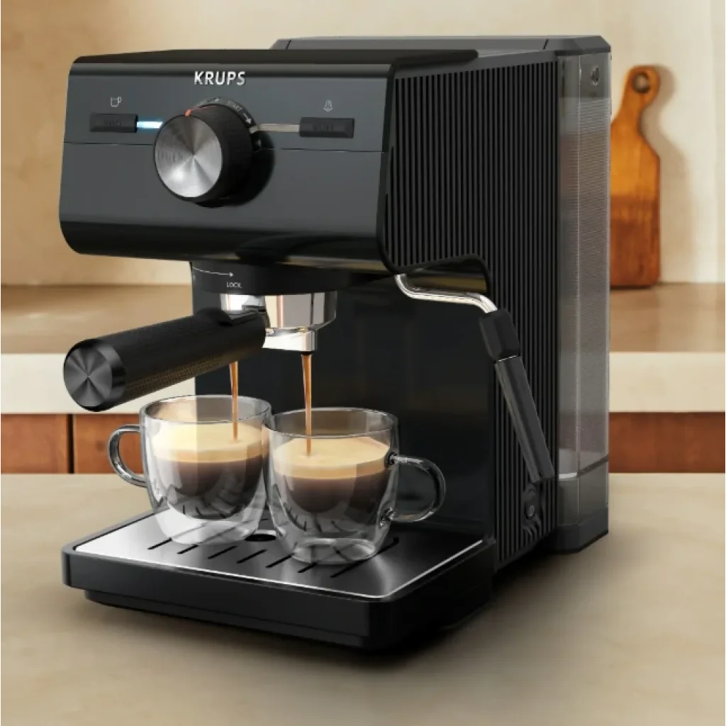 Кофеварка эспрессо Krups XP381810 OPIO BLK UA