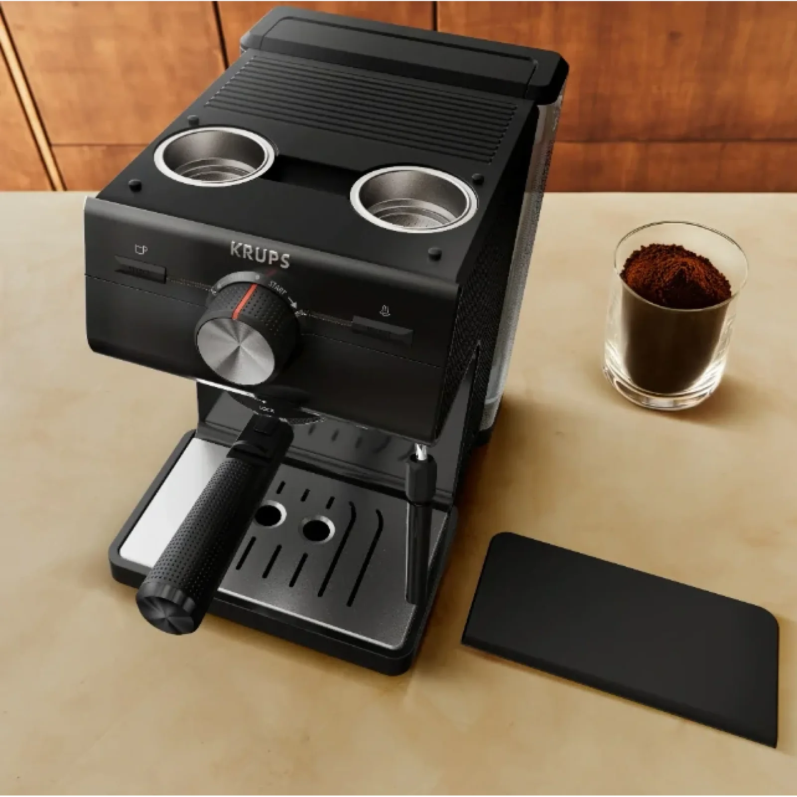 Кофеварка эспрессо Krups XP381810 OPIO BLK UA