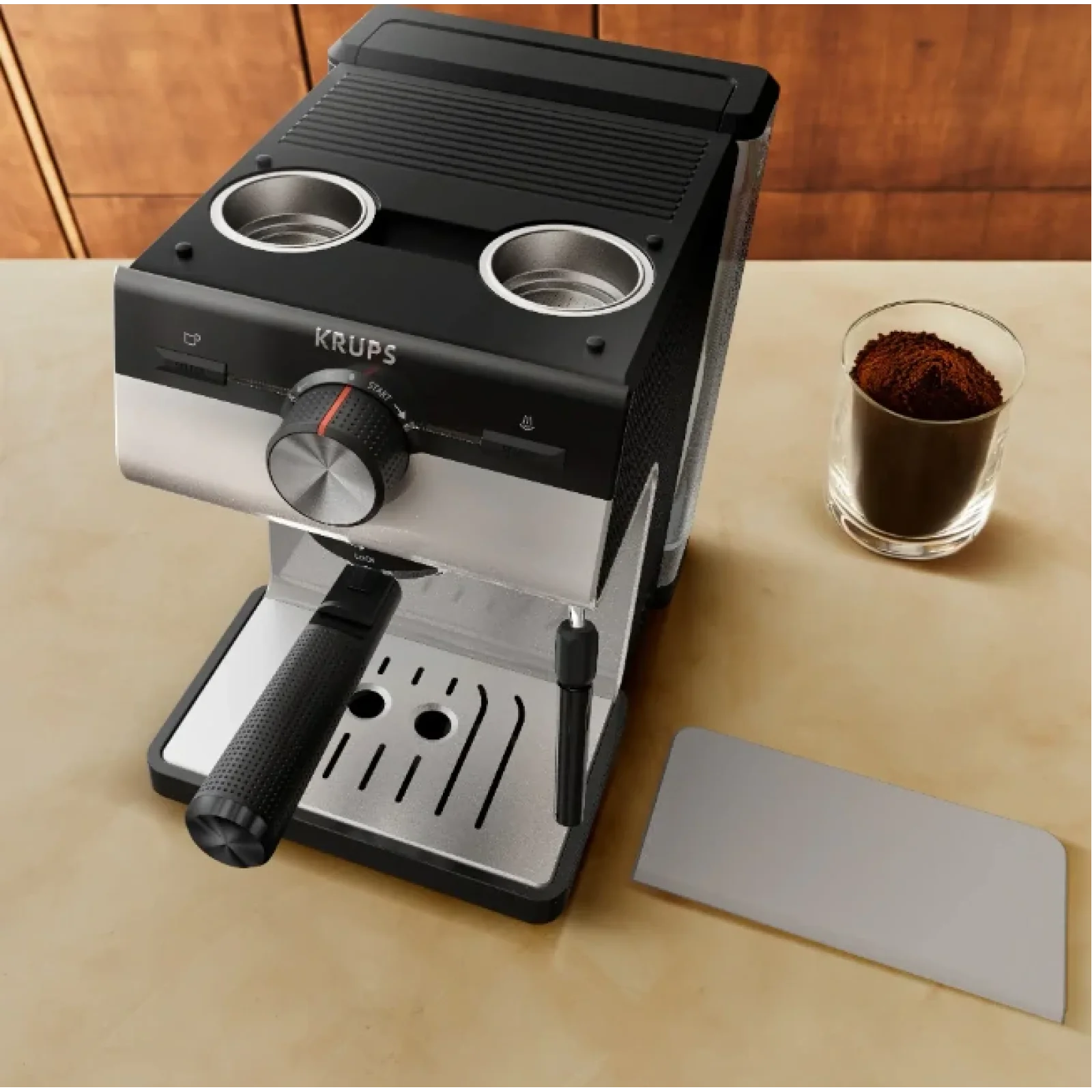 Кофеварка эспрессо Krups XP381810 OPIO GREY UA