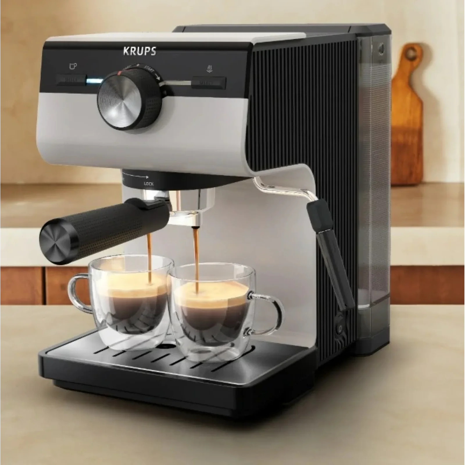 Кофеварка эспрессо Krups XP381810 OPIO GREY UA
