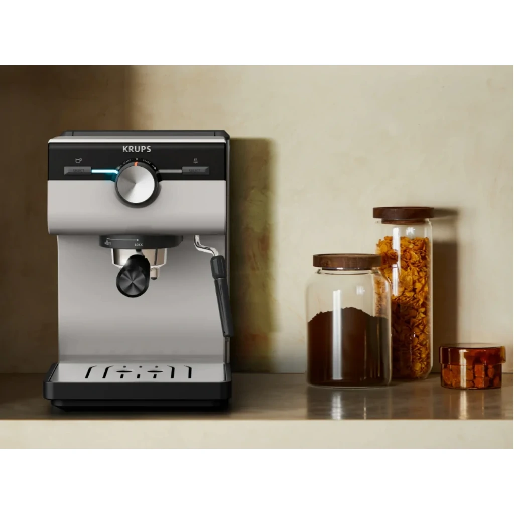 Кофеварка эспрессо Krups XP381810 OPIO GREY UA