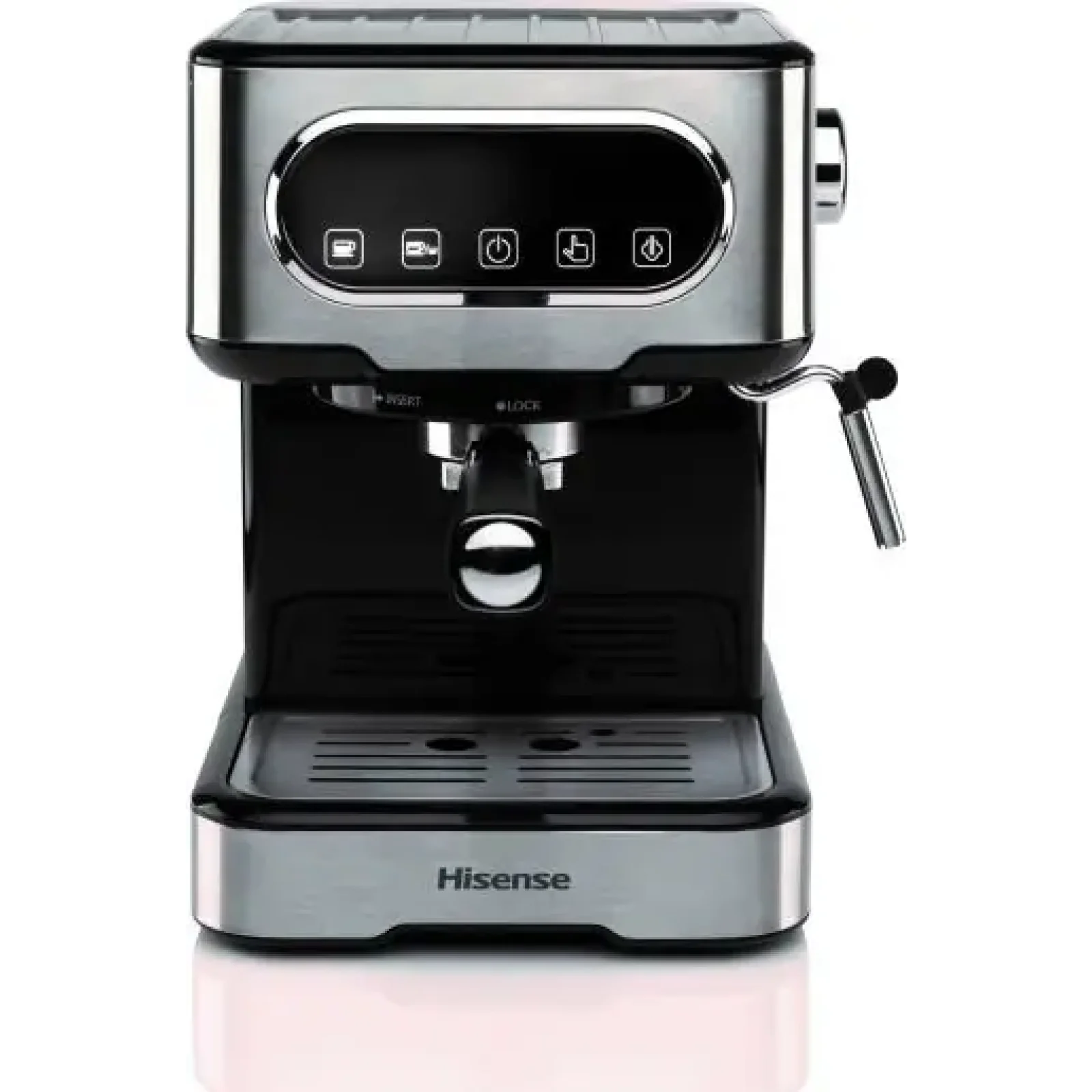 Ріжкова кавоварка еспресо Hisense HESCM15DBK UA