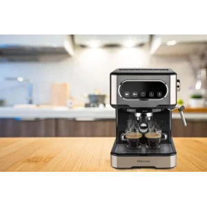 Ріжкова кавоварка еспресо Hisense HESCM15DBK UA