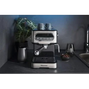 Ріжкова кавоварка еспресо Hisense HESCM15DBK UA