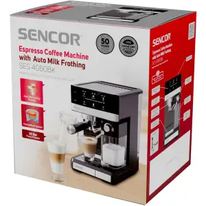 Кавоварка еспресо Sencor SES 4060BK UA