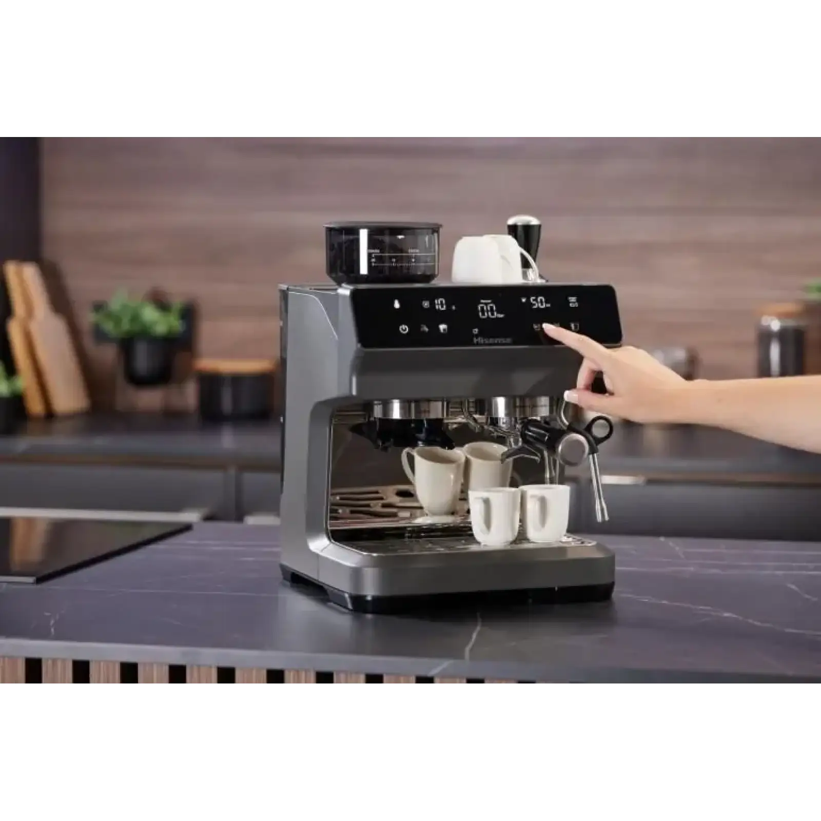 Кофеварка эспрессо Hisense HSACM20LP UA