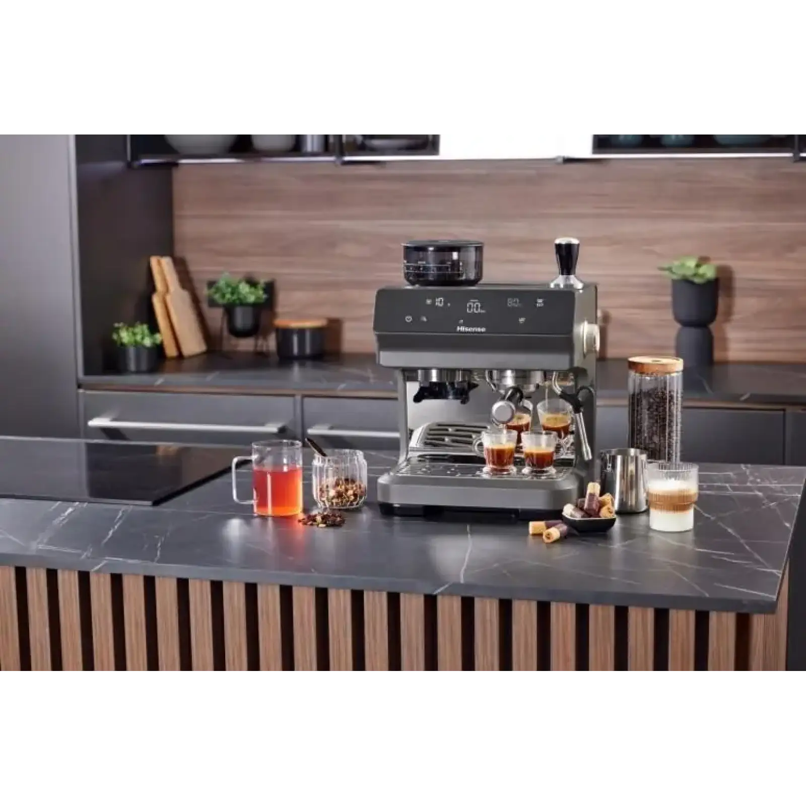 Кофеварка эспрессо Hisense HSACM20LP UA