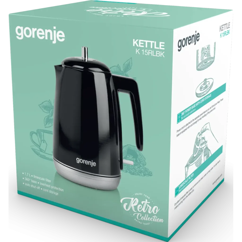 Чайник GORENJE K 15 RLBK (LD-K3042) UA