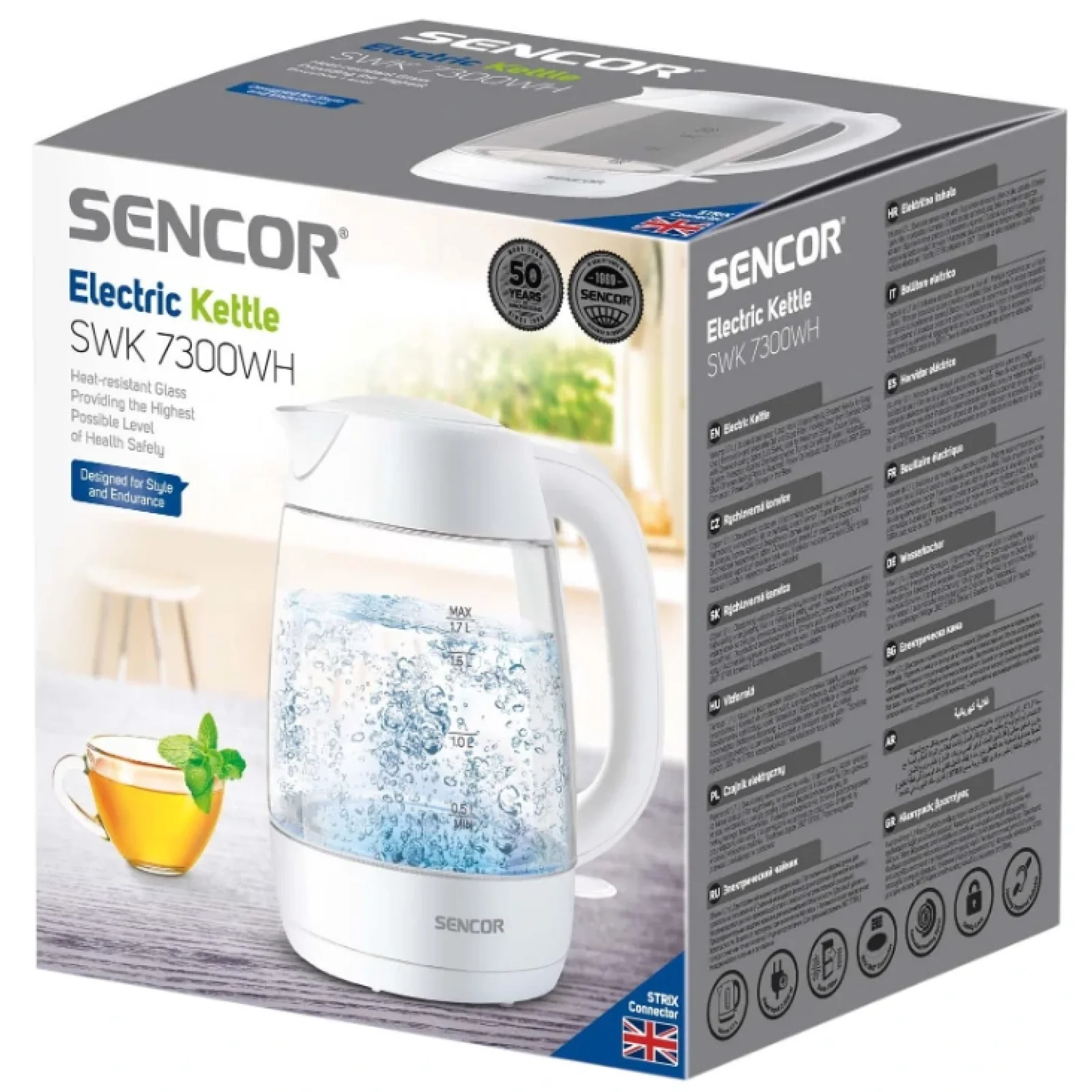 Электрочайник Sencor SWK 7300WH UA