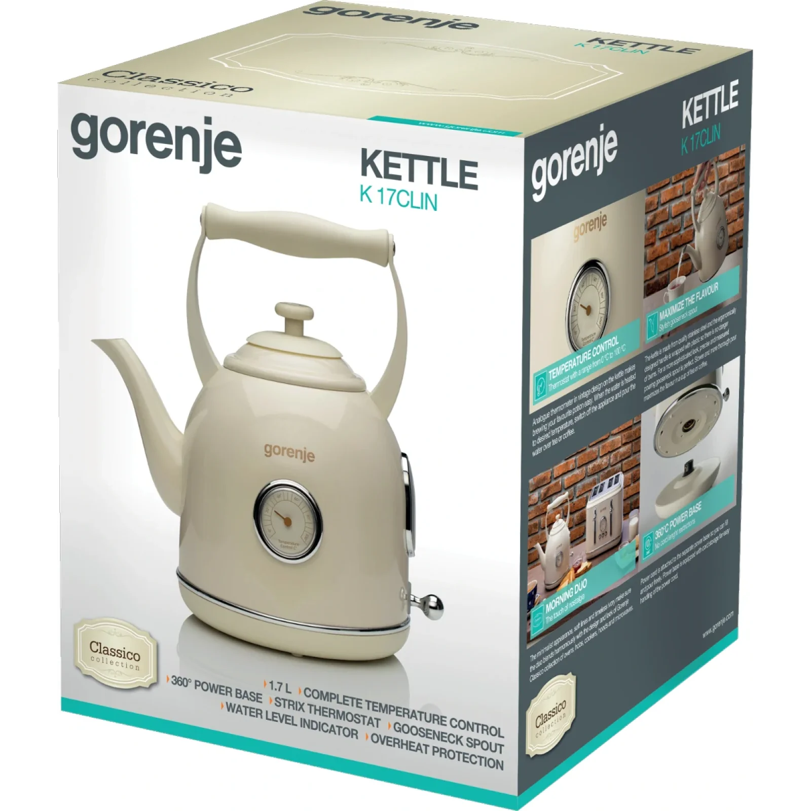 Електрочайник Gorenje K17CLIN UA