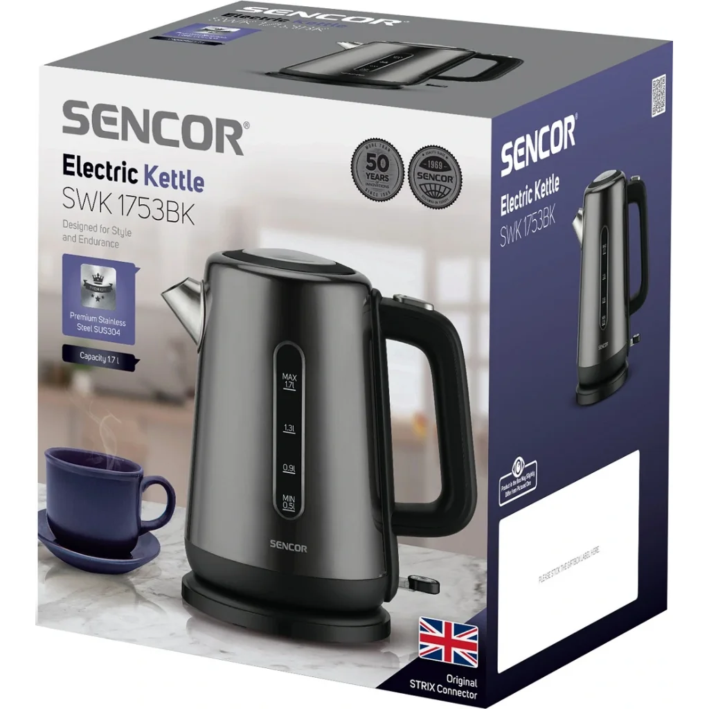 Електрочайник Sencor SWK 1753BK UA
