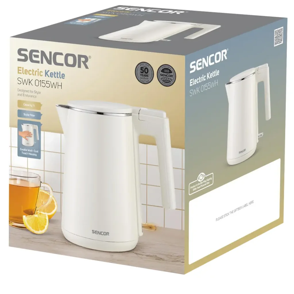Электрочайник Sencor SWK 0155WH UA
