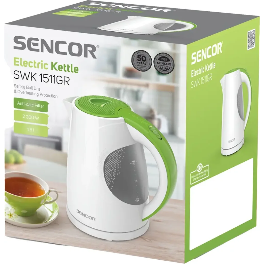 Електрочайник Sencor SWK 1511GR UA