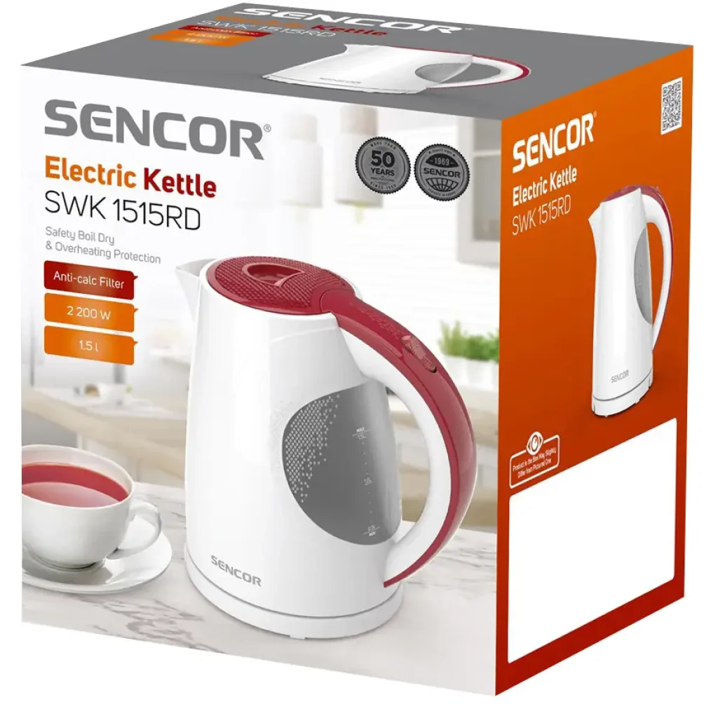 Електрочайник Sencor SWK 1515RD UA
