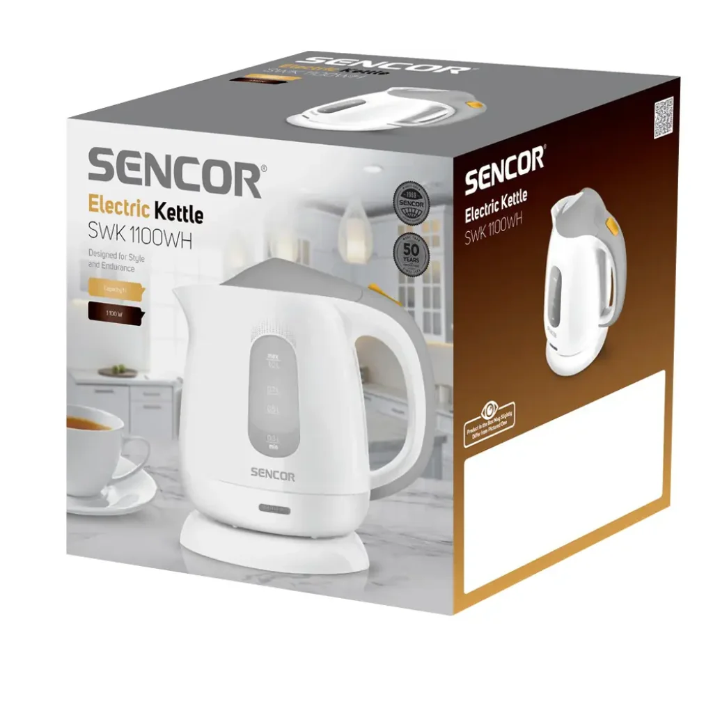 Електрочайник Sencor SWK 1100WH UA