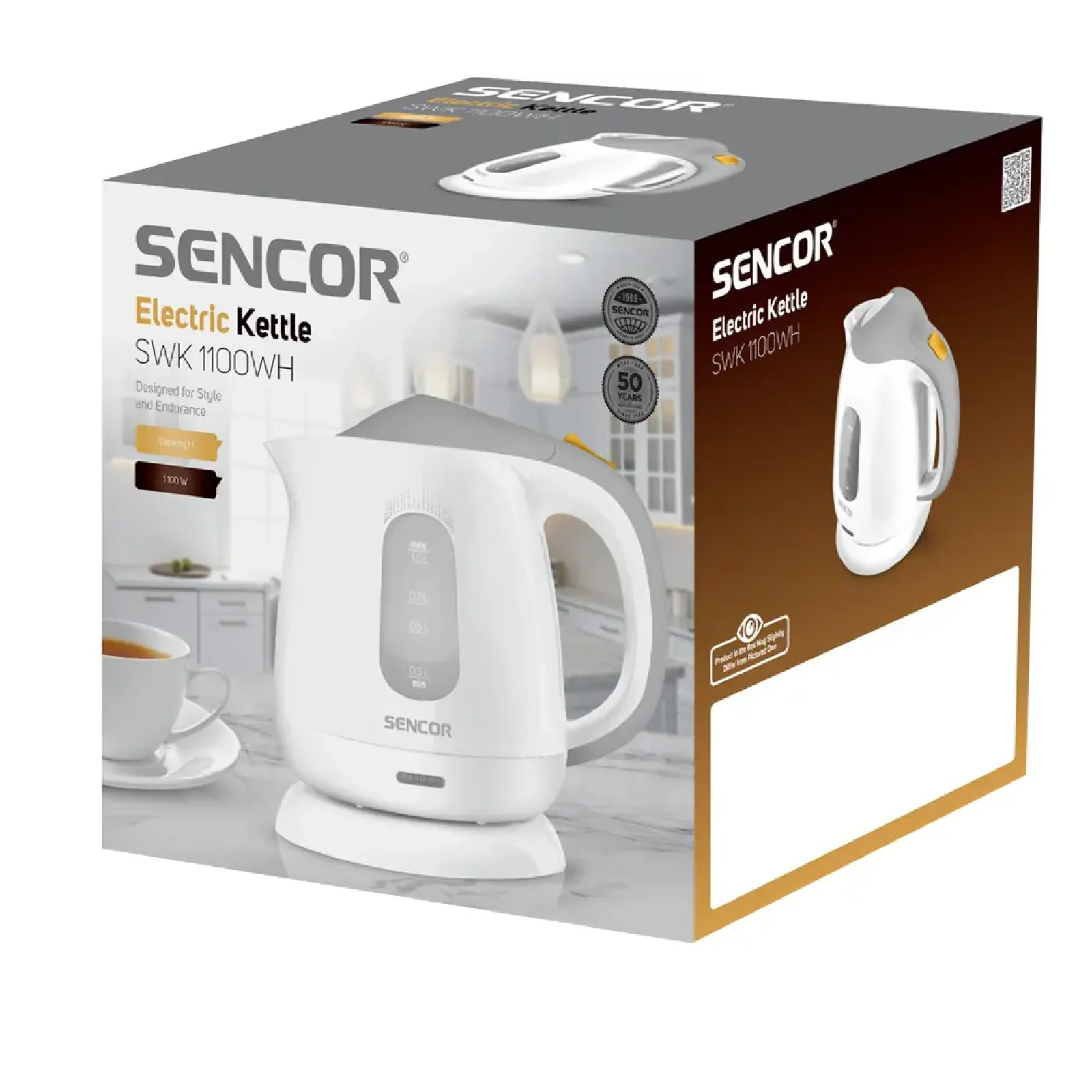 Електрочайник Sencor SWK 1100WH UA