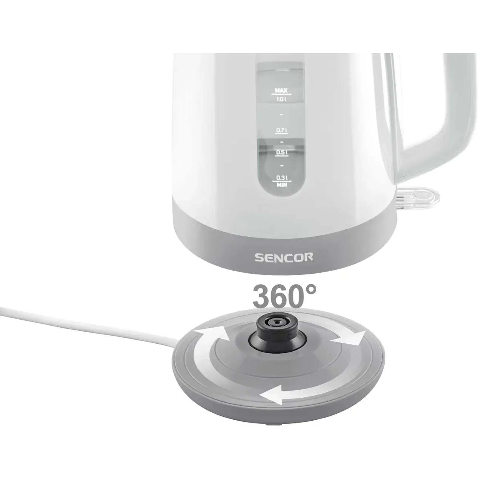 Електрочайник Sencor SWK 1020WH UA
