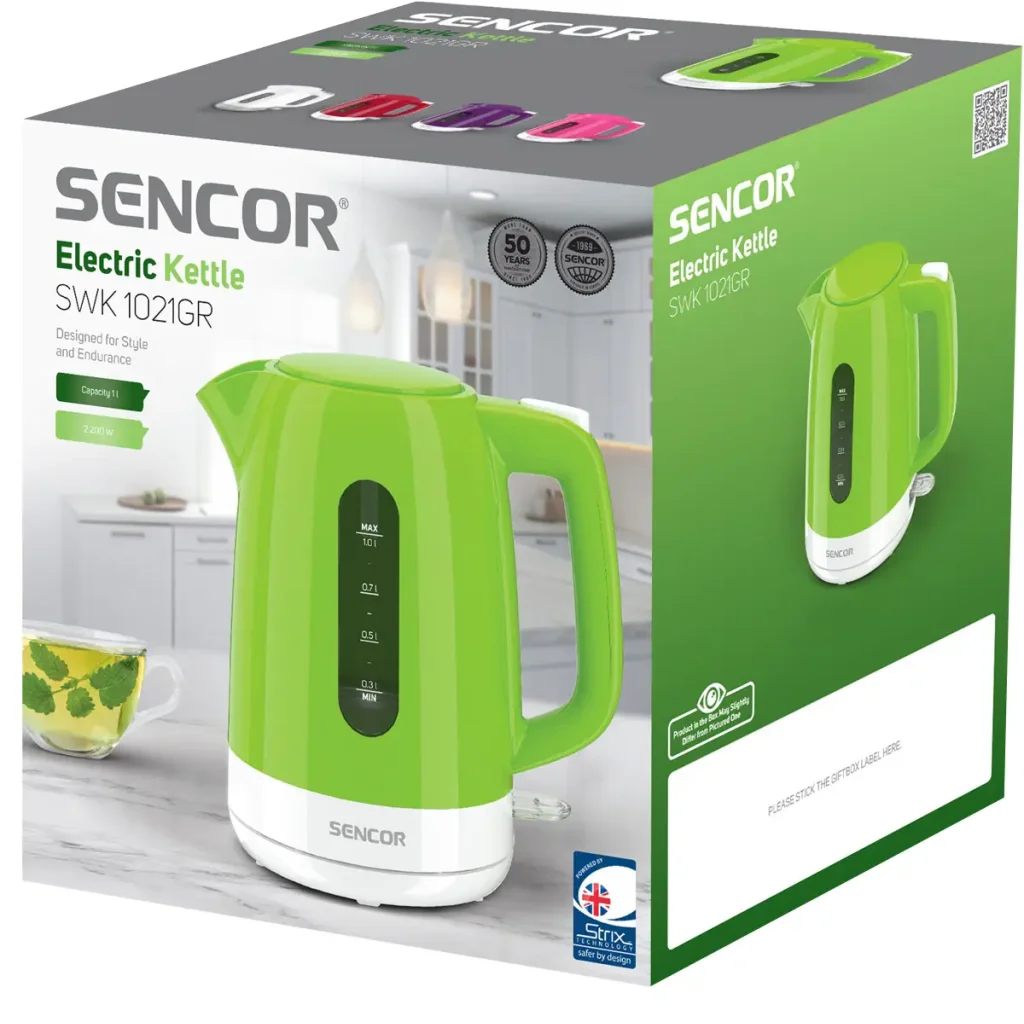 Электрочайник Sencor SWK 1021GR UA