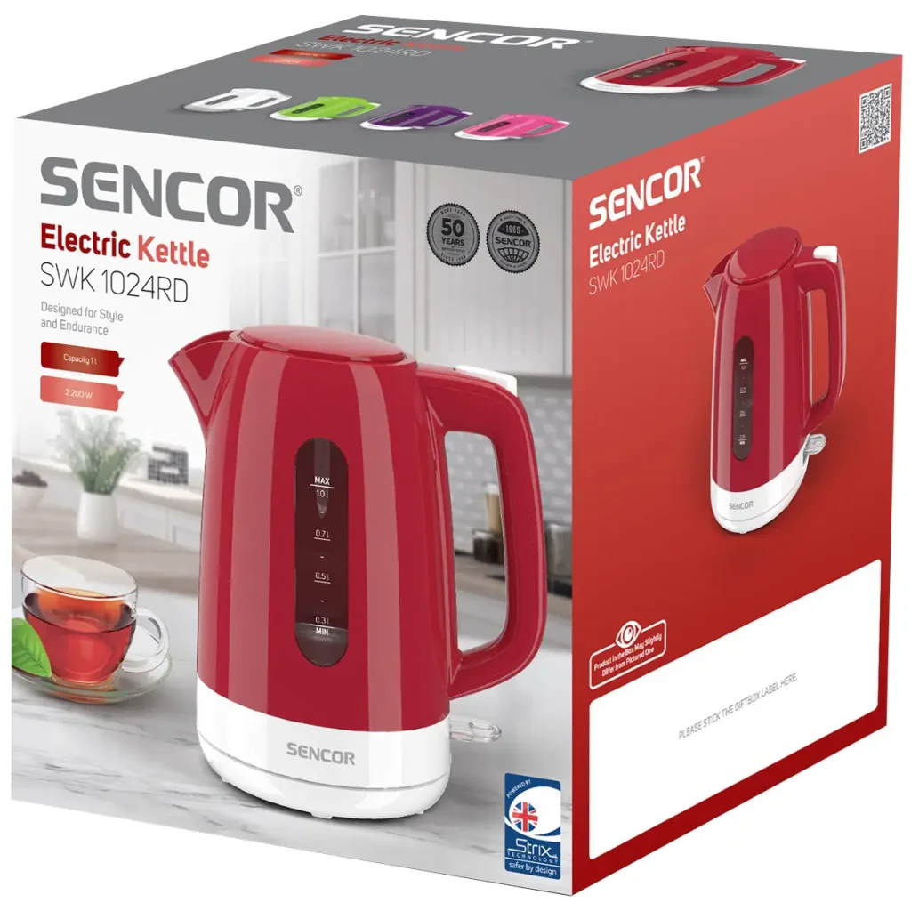 Електрочайник Sencor SWK 1024RD UA