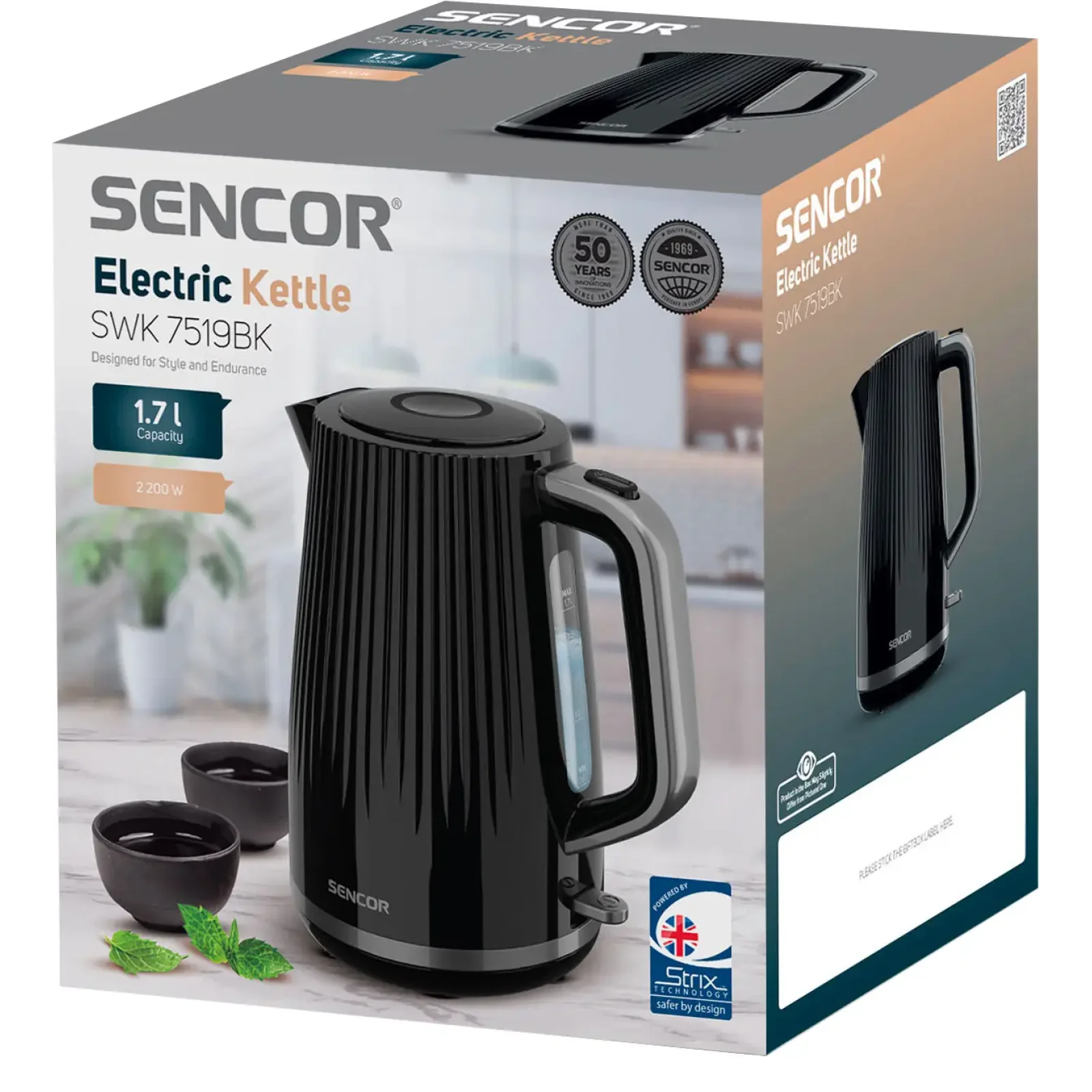 Електрочайник Sencor SWK 7519BK UA