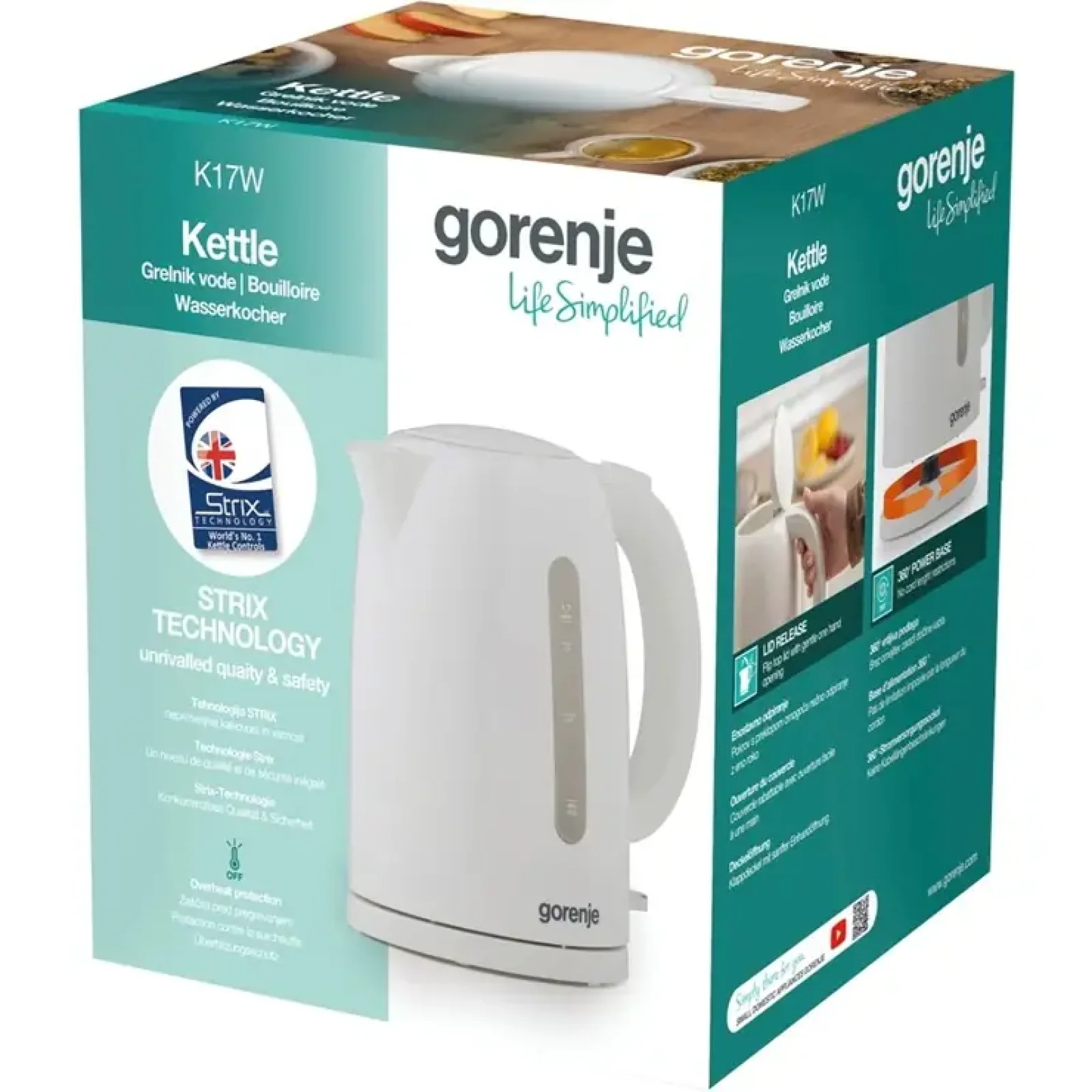 Електрочайник Gorenje K17W UA