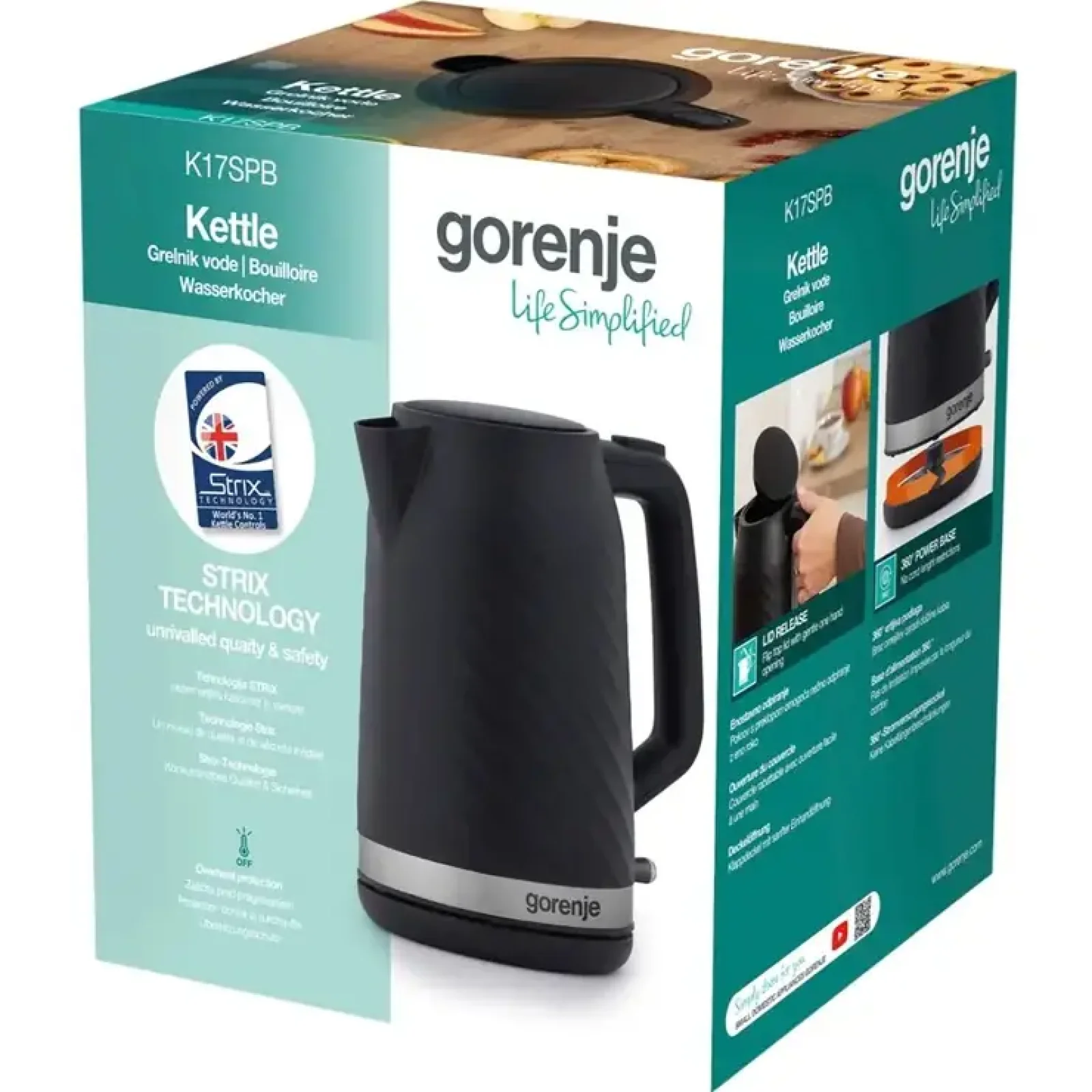 Електрочайник Gorenje K17SPB UA