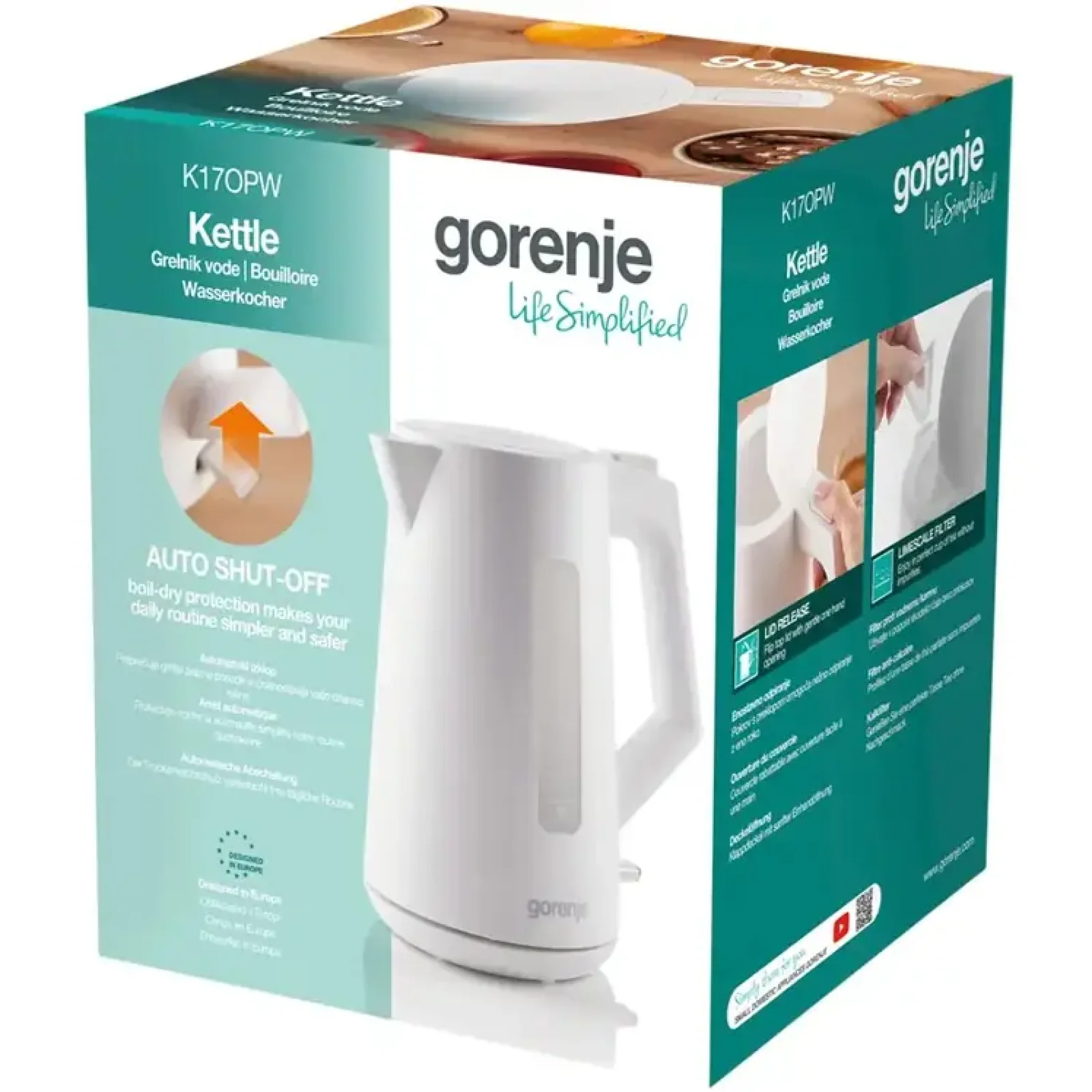 Електрочайник Gorenje K17OPW UA