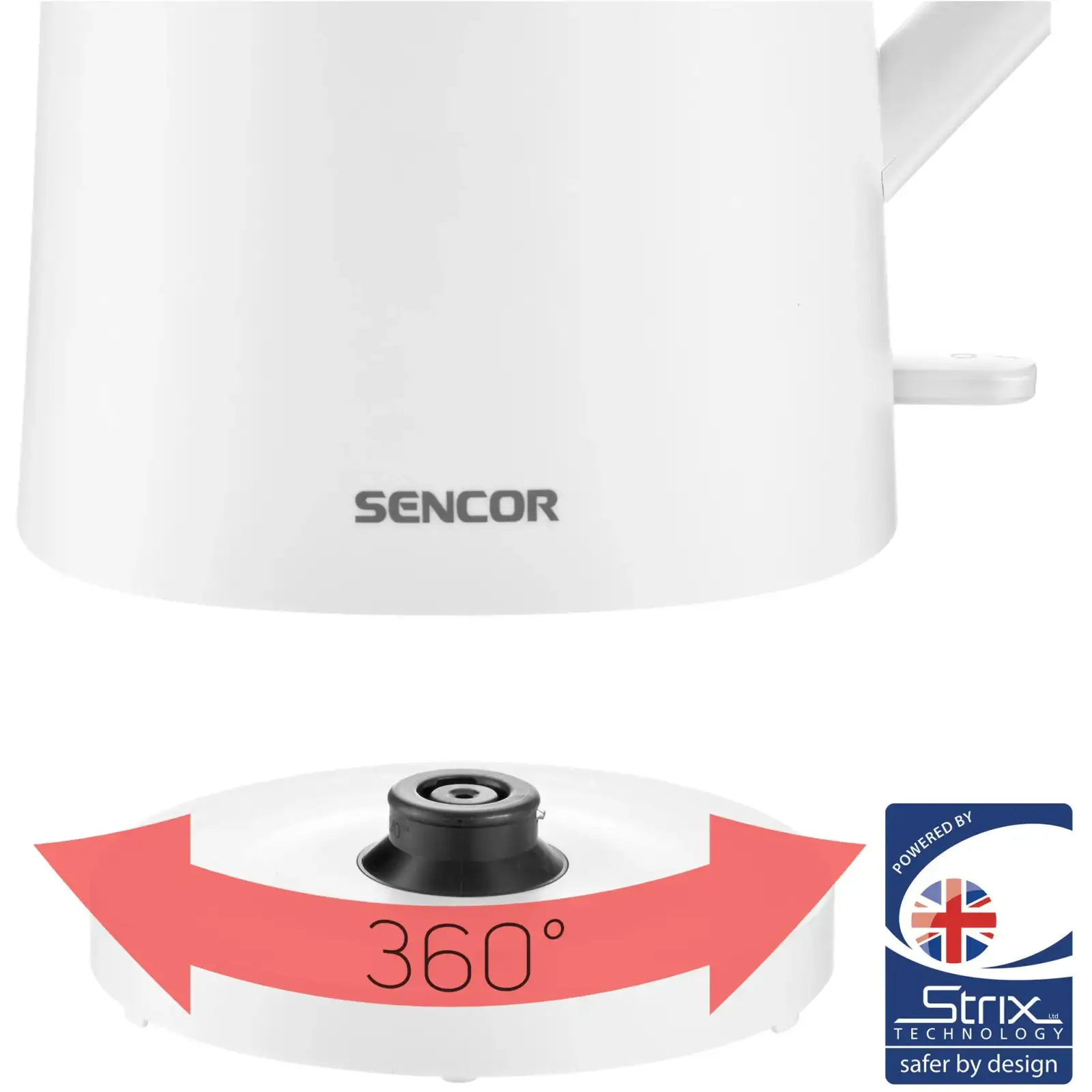 Електрочайник Sencor SWK 0550WH UA