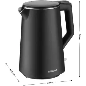 Електрочайник Sencor SWK 0551BK UA