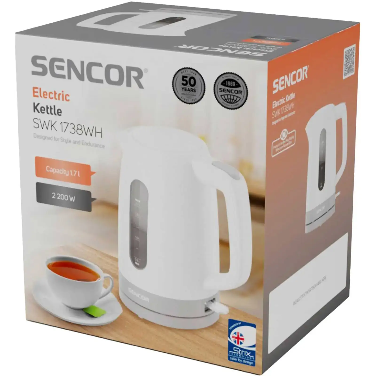 Електрочайник Sencor SWK 1738WH UA