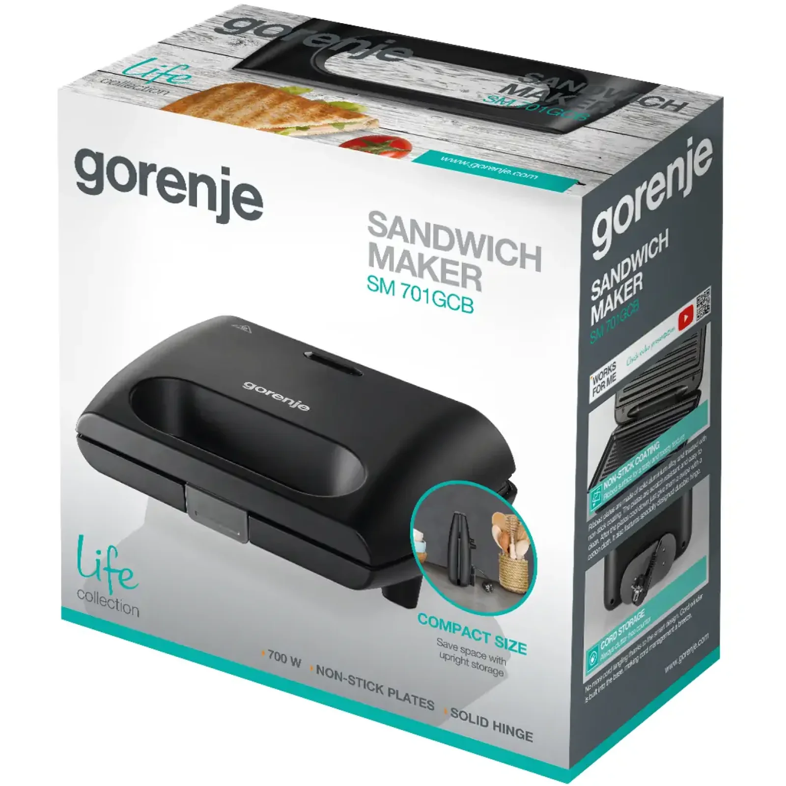 Бутербродница GORENJE SM 701 GCB (SW-2027) UA