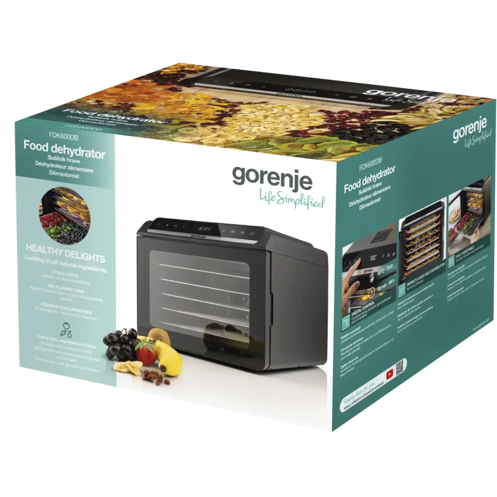 Сушкарка для фруктів і овочів Gorenje FDK600DB UA
