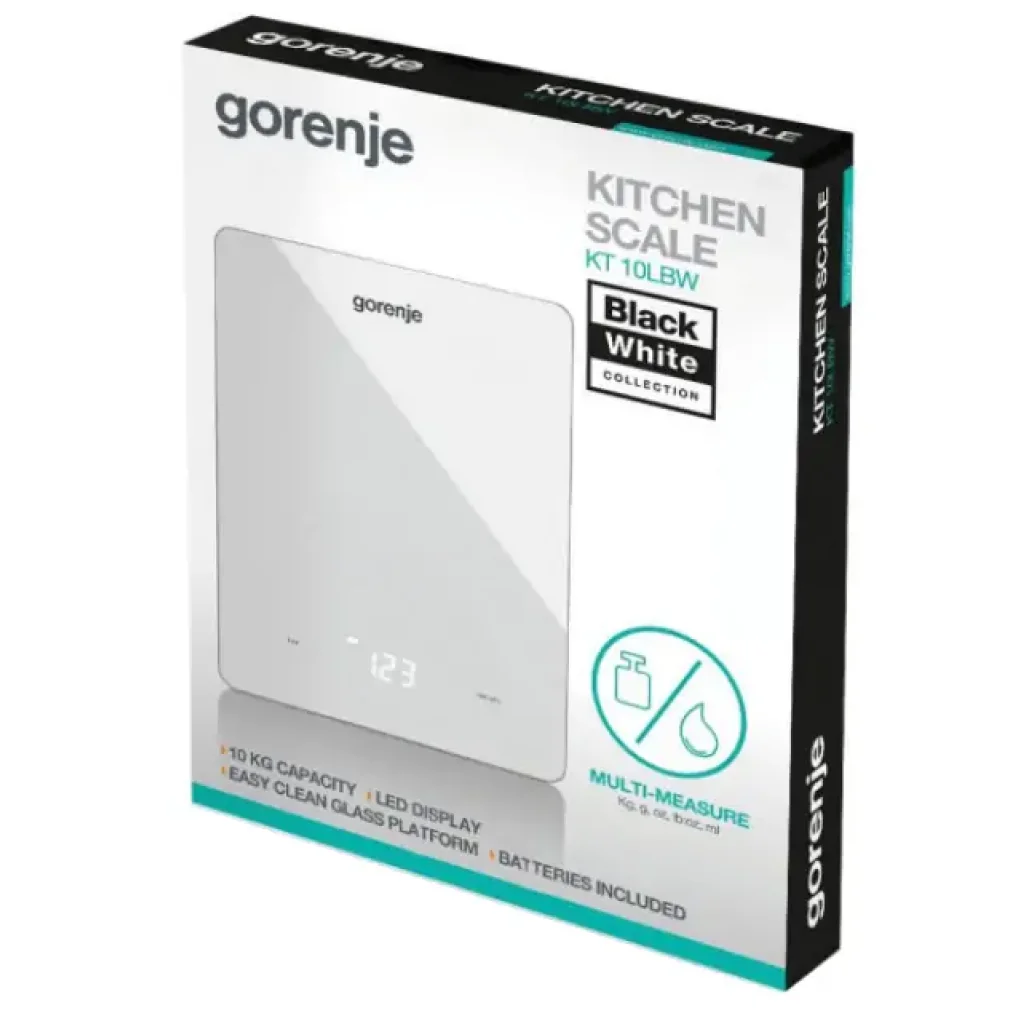 Ваги кухонні GORENJE KT 10 LBW UA