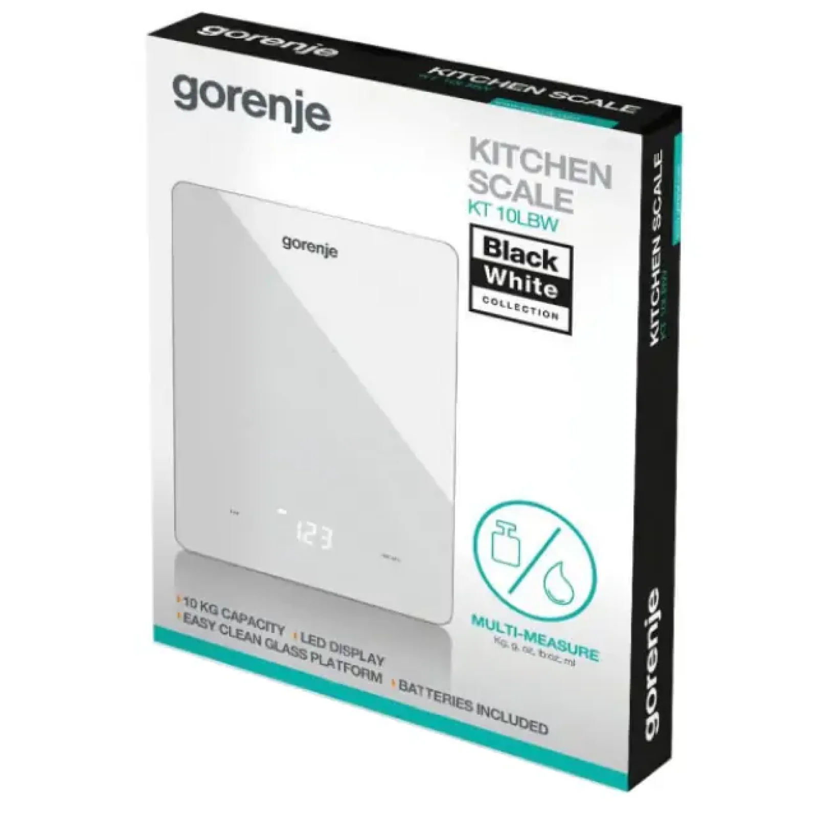 Весы кухонные GORENJE KT 10 LBW UA