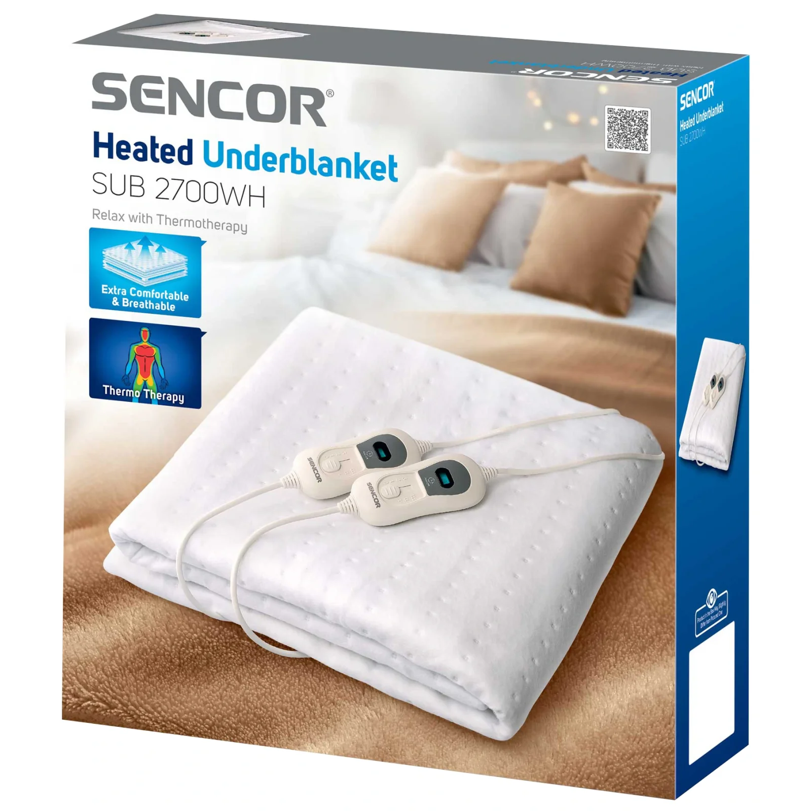 Электроодеяло Sencor SUB 2700WH UA