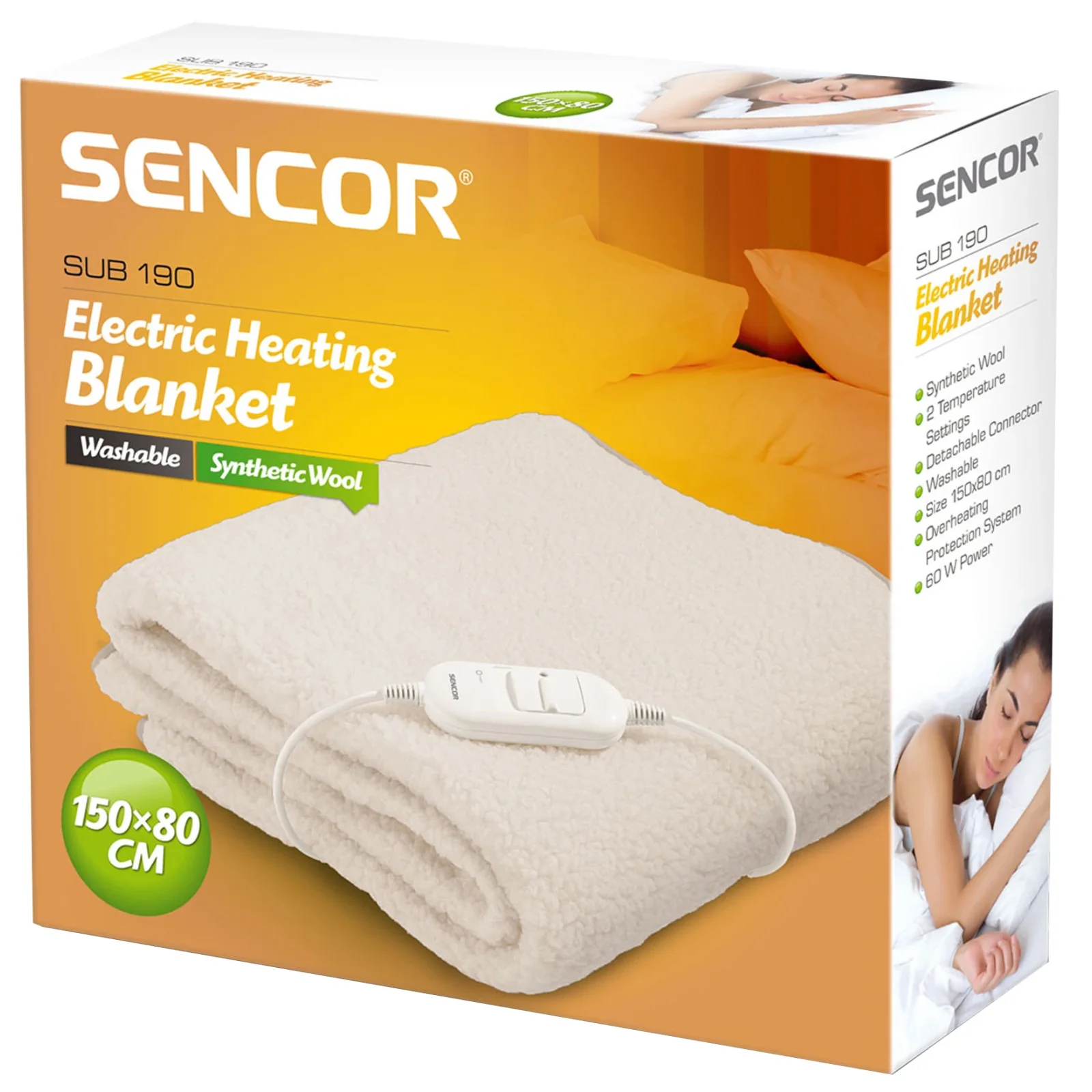 Электроодеяло Sencor SUB190 UA