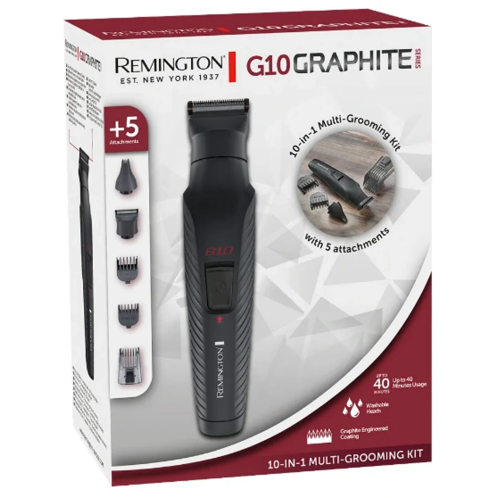 Триммер универсальный Remington PG2100 G10 Graphite 10-in-1 Multigrooming Kit UA