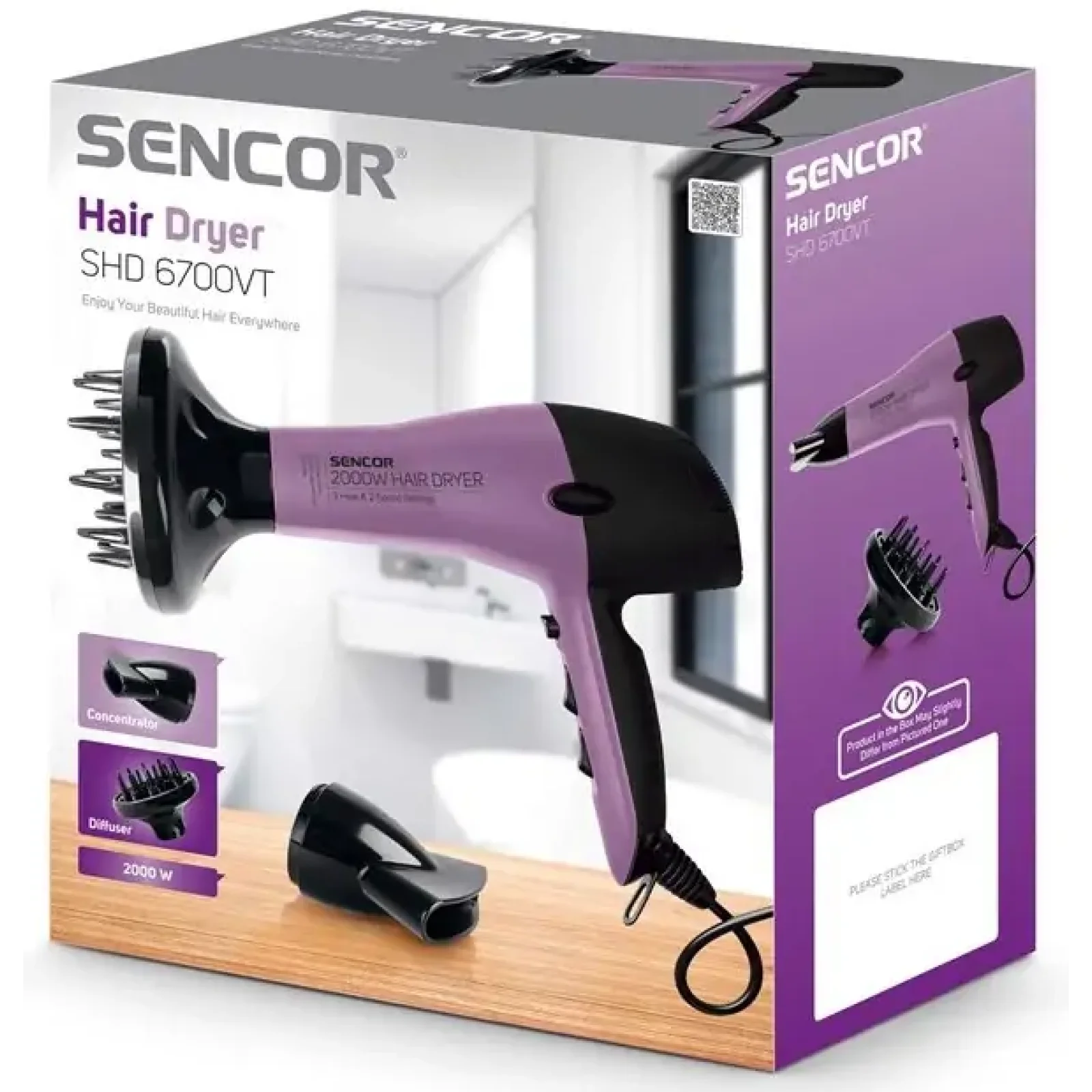 Фен SENCOR SHD 6700VT UA