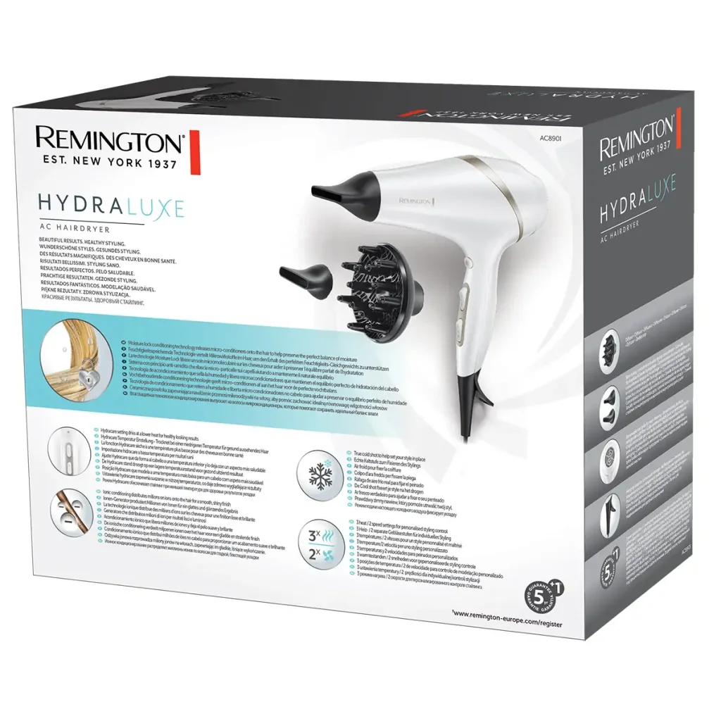 Фен REMINGTON AC8901 HYDRAluxe UA
